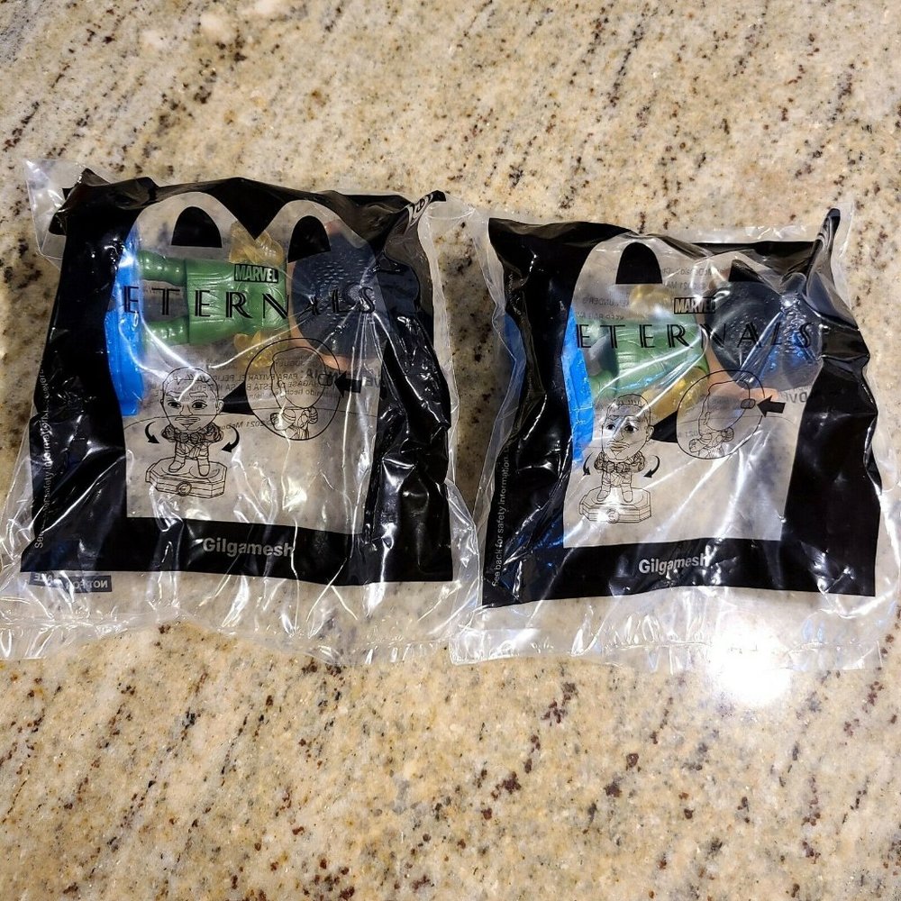 2021 McDONALD'S MARVEL ETERNALS HAPPY MEAL TOY #9 GILGAMESH! SET OF 2